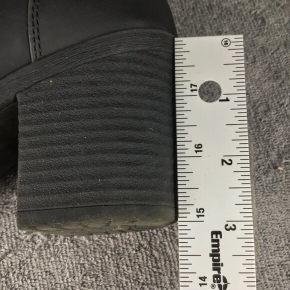 Madeline Girl Regent Street Chunky Heel Black Boots 10M - Picture 7 of 11